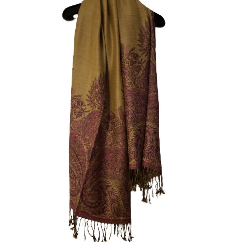 Gold and Purple Scarf, Shawl